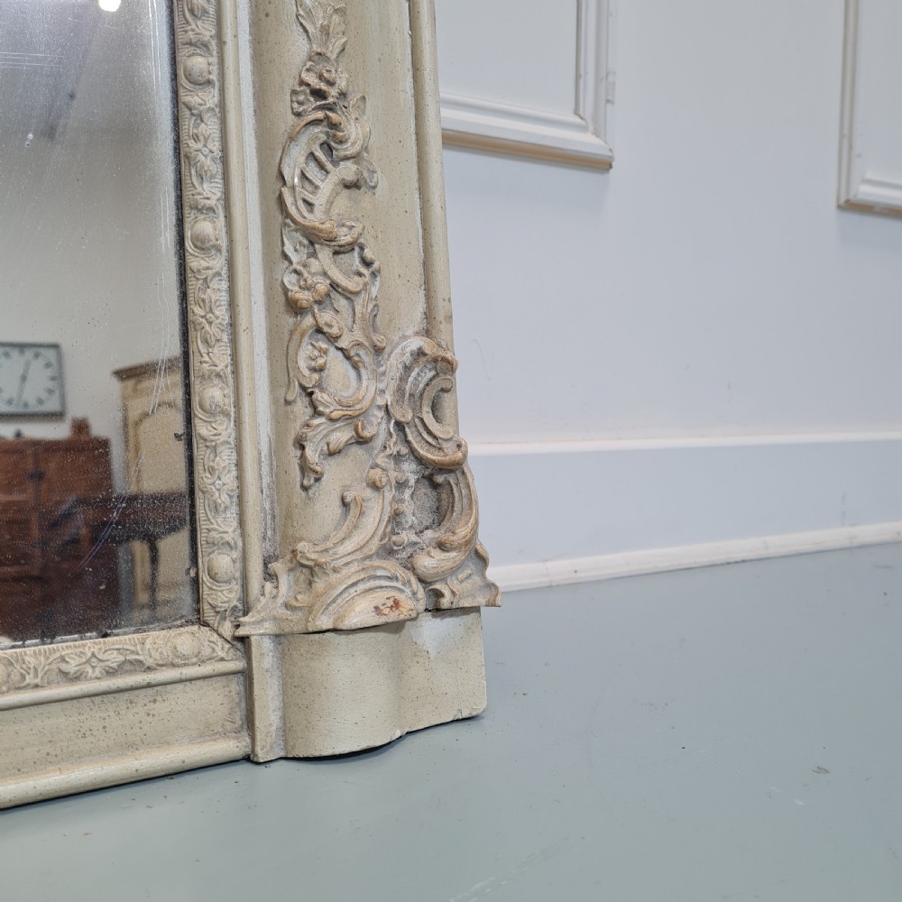 Pretty Antique Painted French Mirror c1840 View IV