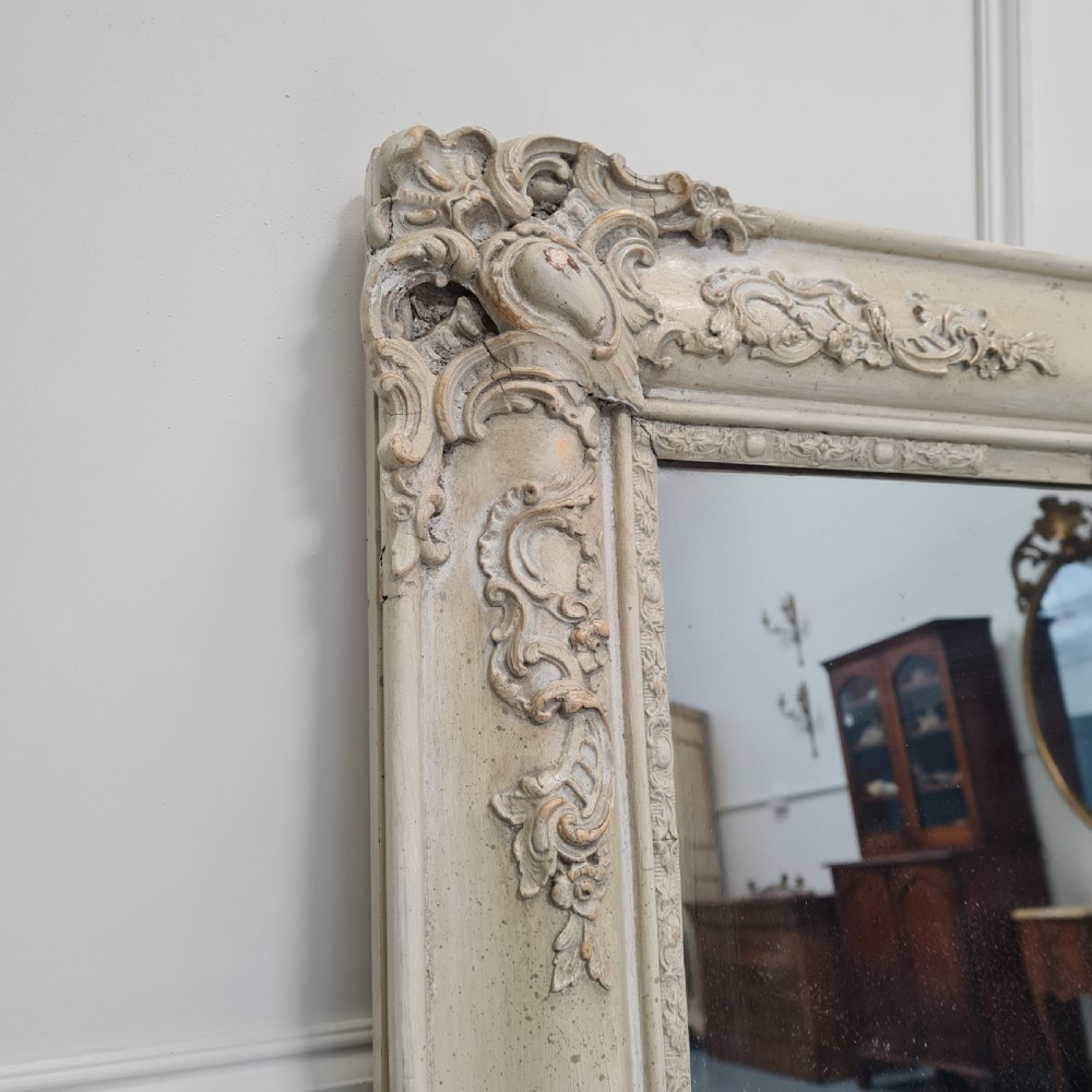Pretty Antique Painted French Mirror c1840 View V