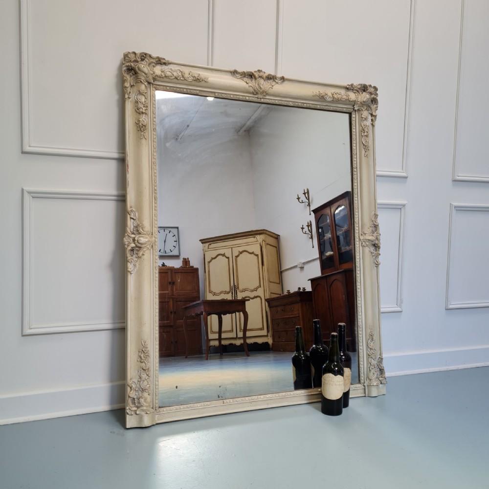 Pretty Antique Painted French Mirror c1840 View VI