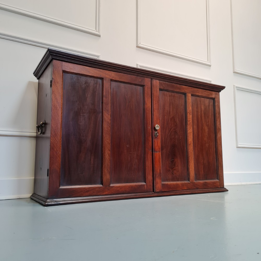 Quality Georgian Mahogany Estate Cupboard c1800