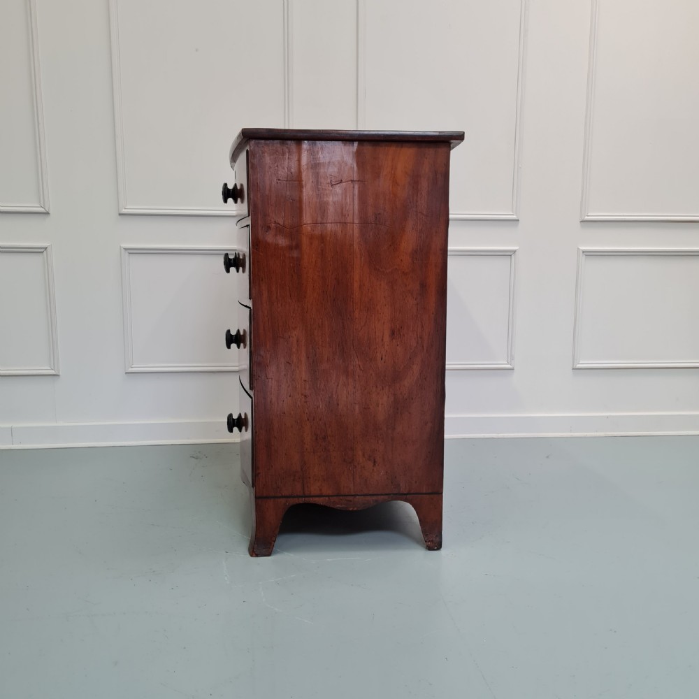 Georgian Bow Front Chest of Drawers c1820 View VI
