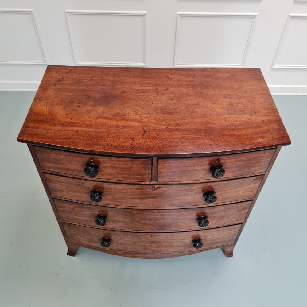 Georgian Bow Front Chest of Drawers c1820 View VIII