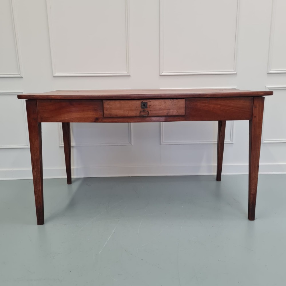 Charming French Cherry Antique Farmhouse Table c1850