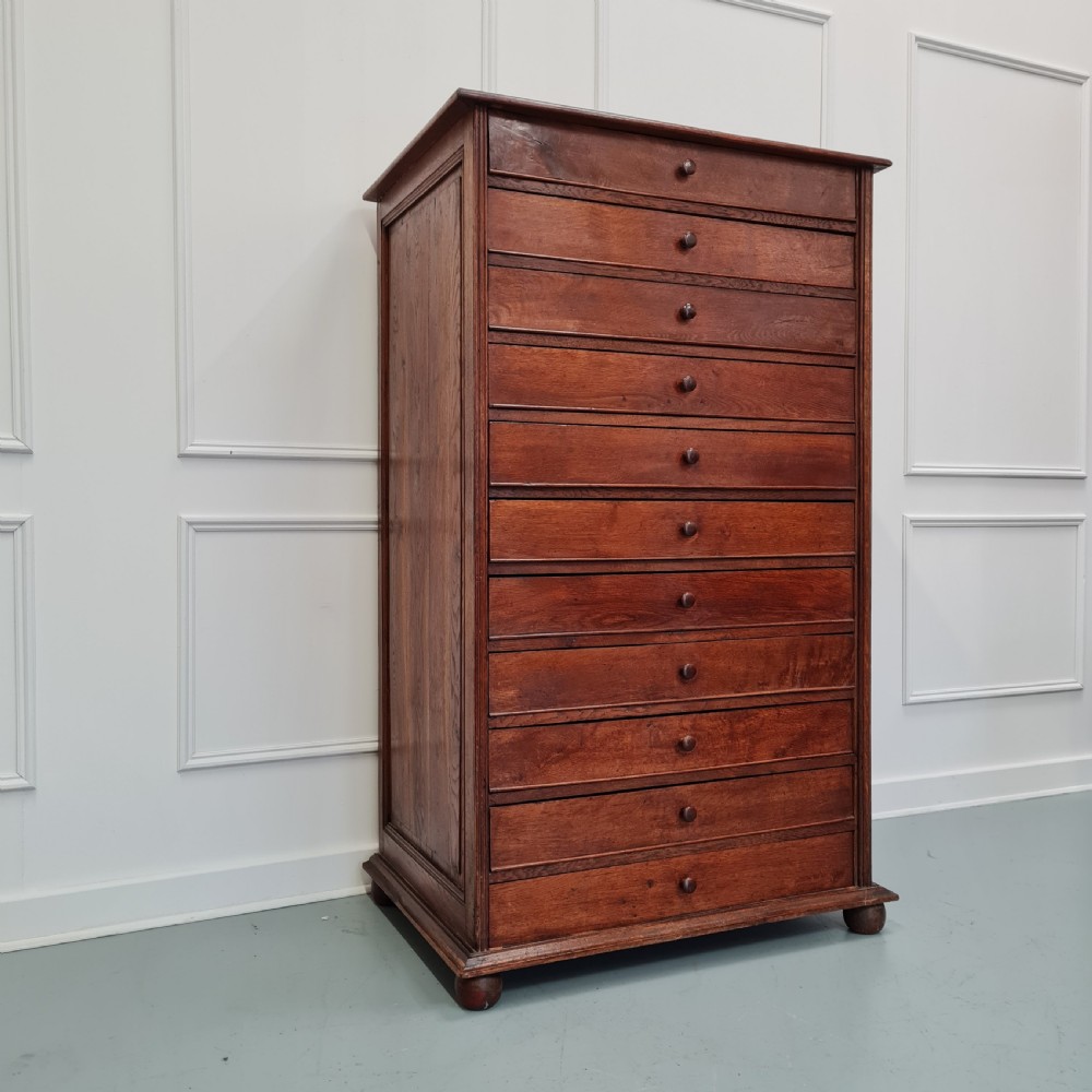 Large Antique Collectors Drawers Shop Cabinet c1880