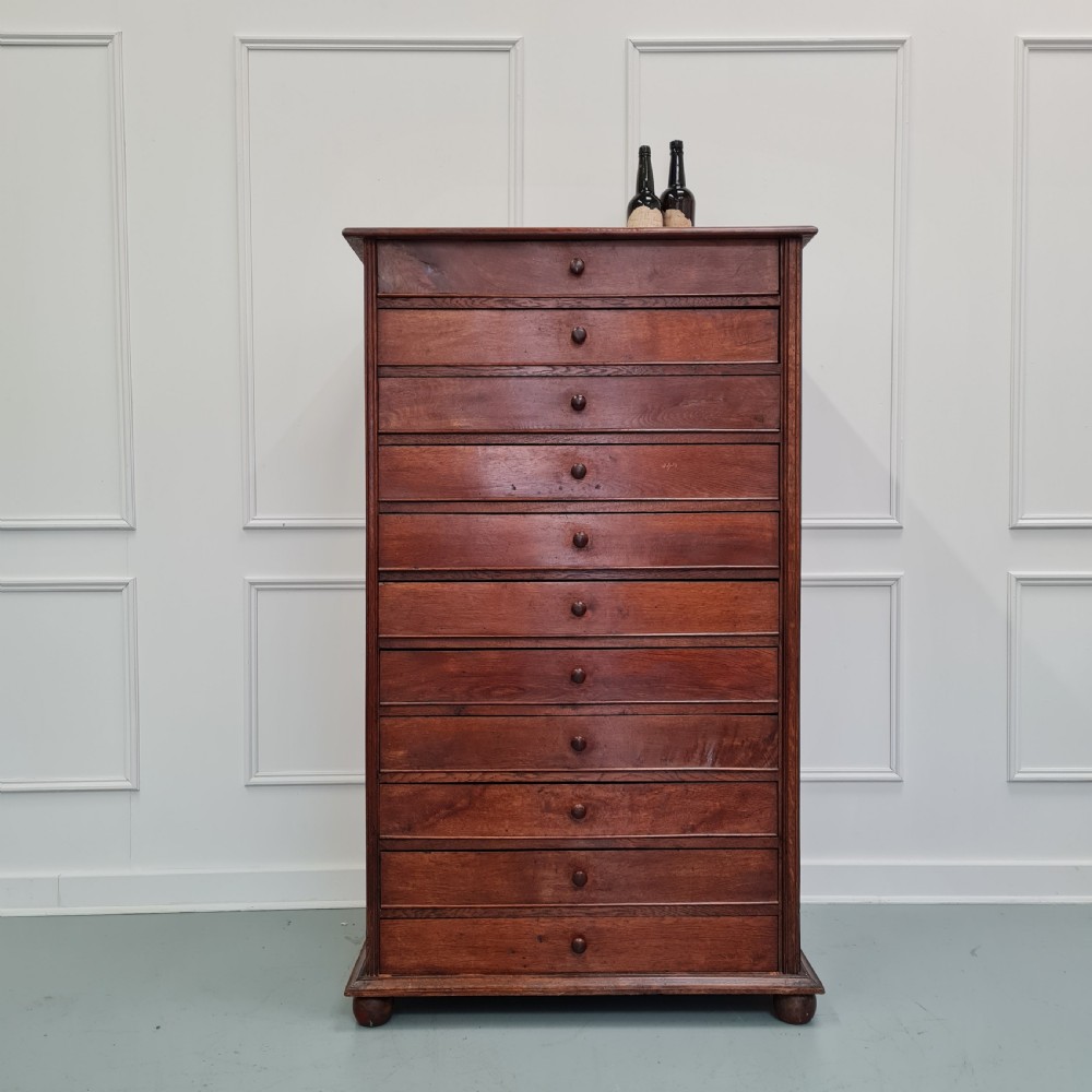 Large Antique Collectors Drawers Shop Cabinet c1880 View II