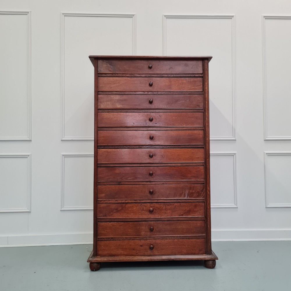 Large Antique Collectors Drawers Shop Cabinet c1880 View III