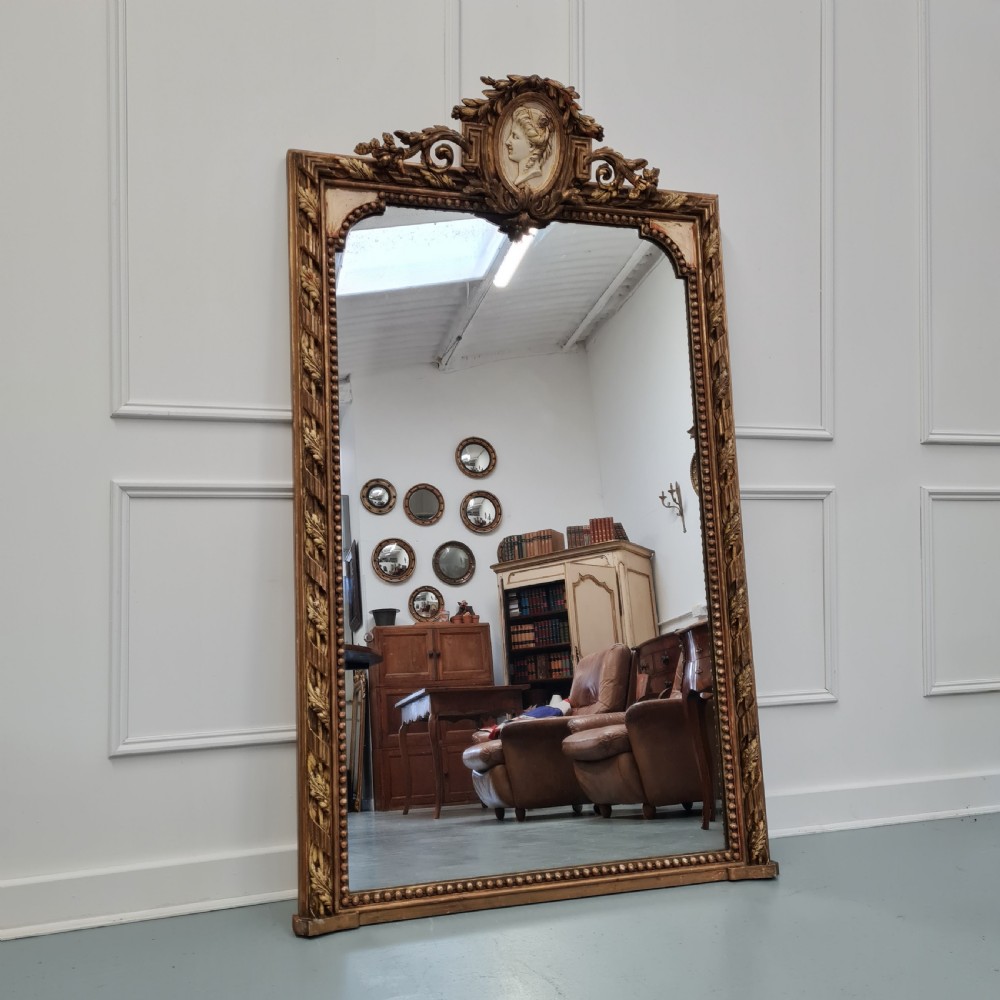 Large Antique French Mirror C1860