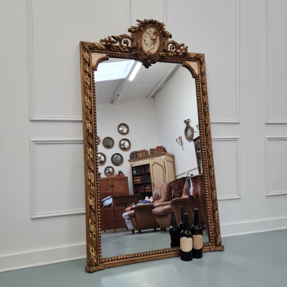 Large Antique French Mirror C1860 View II