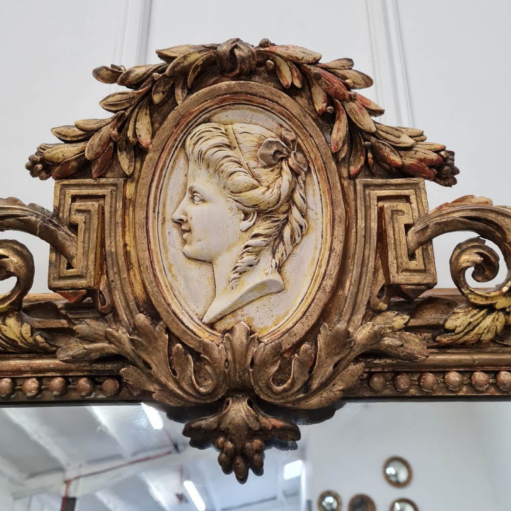 Large Antique French Mirror C1860 View VI