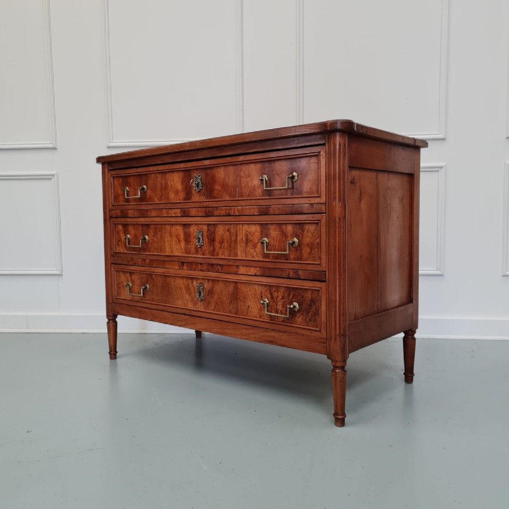 Antique Cherry Wood Commode Chest of Drawers c1850