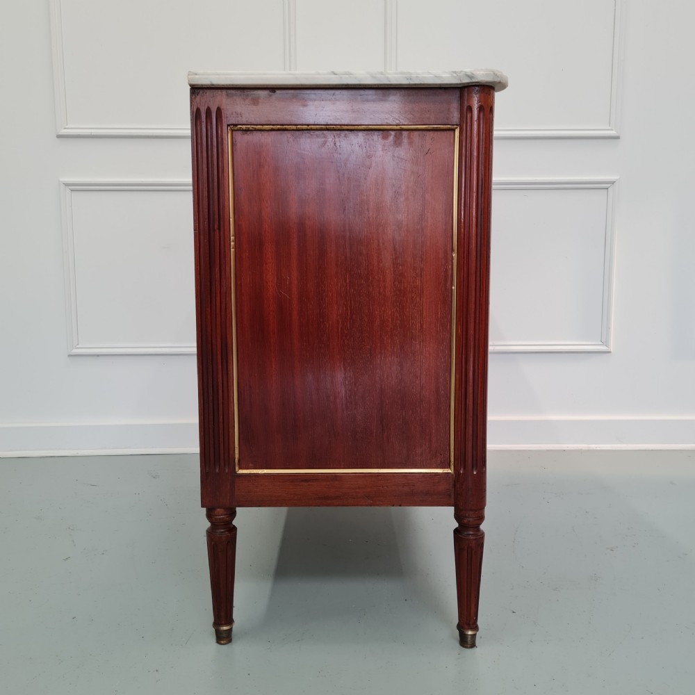 French Marble Top Commode Chest of Drawers View IV