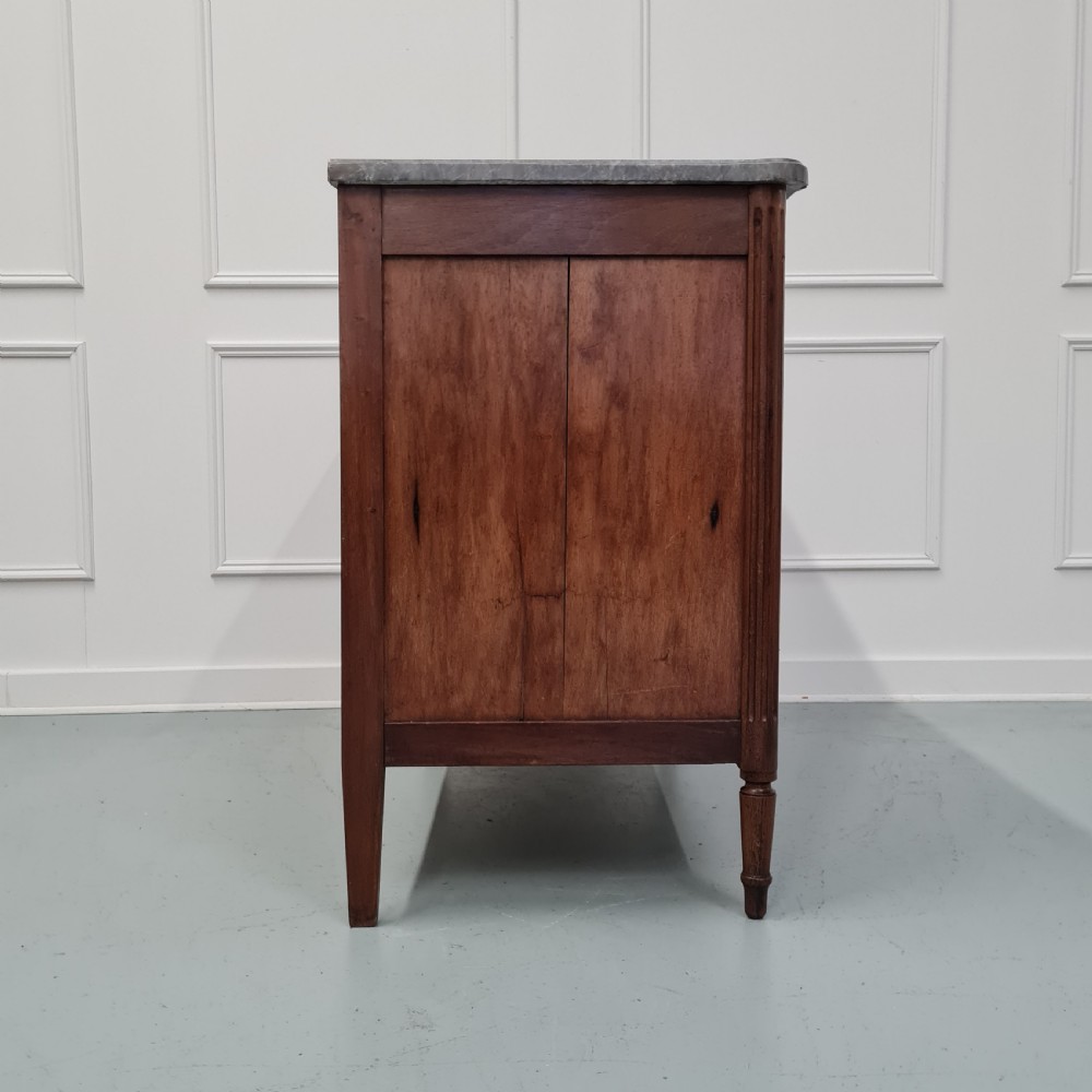 19th Century French Commode with Grey Marble Top View VI