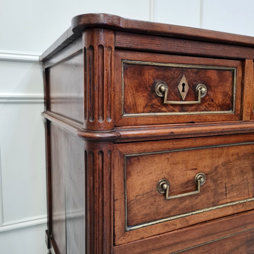 French 18th century Solid Walnut Commode C1790  View VII