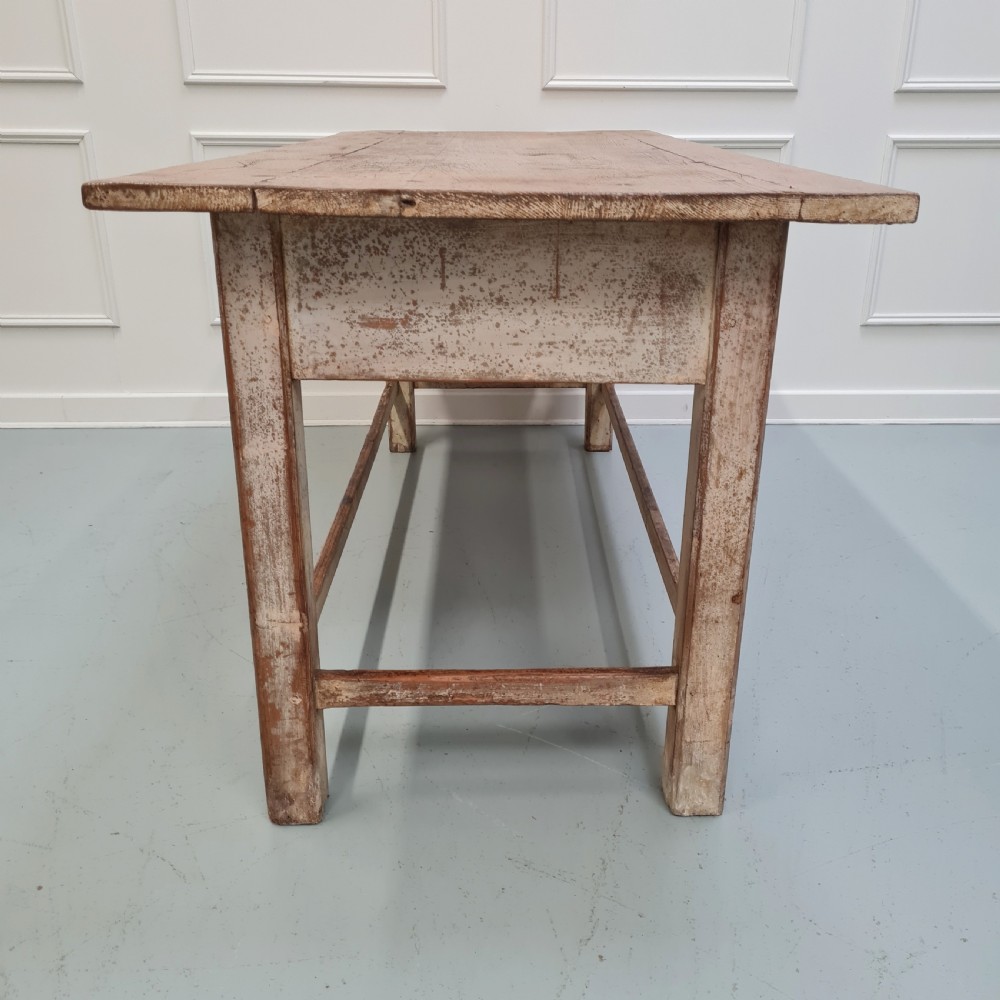 Antique Original Paint Preparation Serving Table c1850 View III