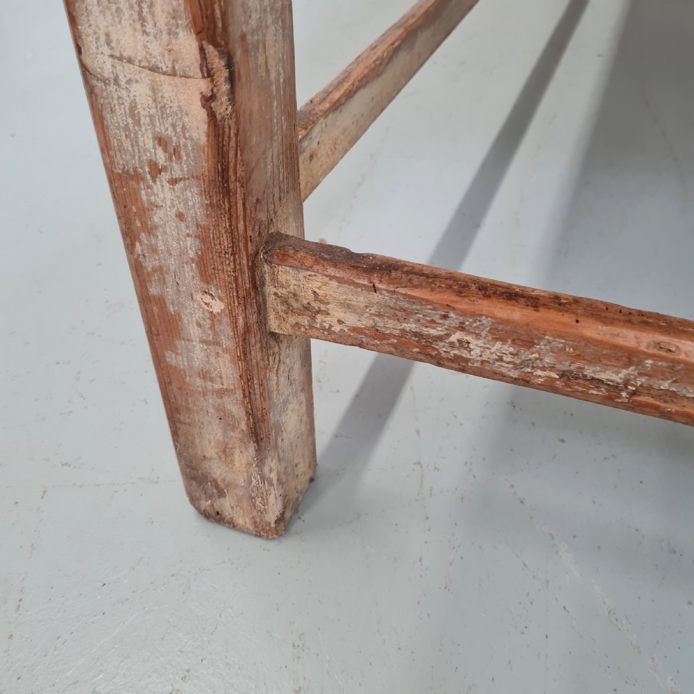 Antique Original Paint Preparation Serving Table c1850 View IV