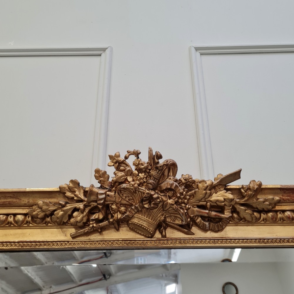 Large Antique French Gilded Mirror c1870  View IV