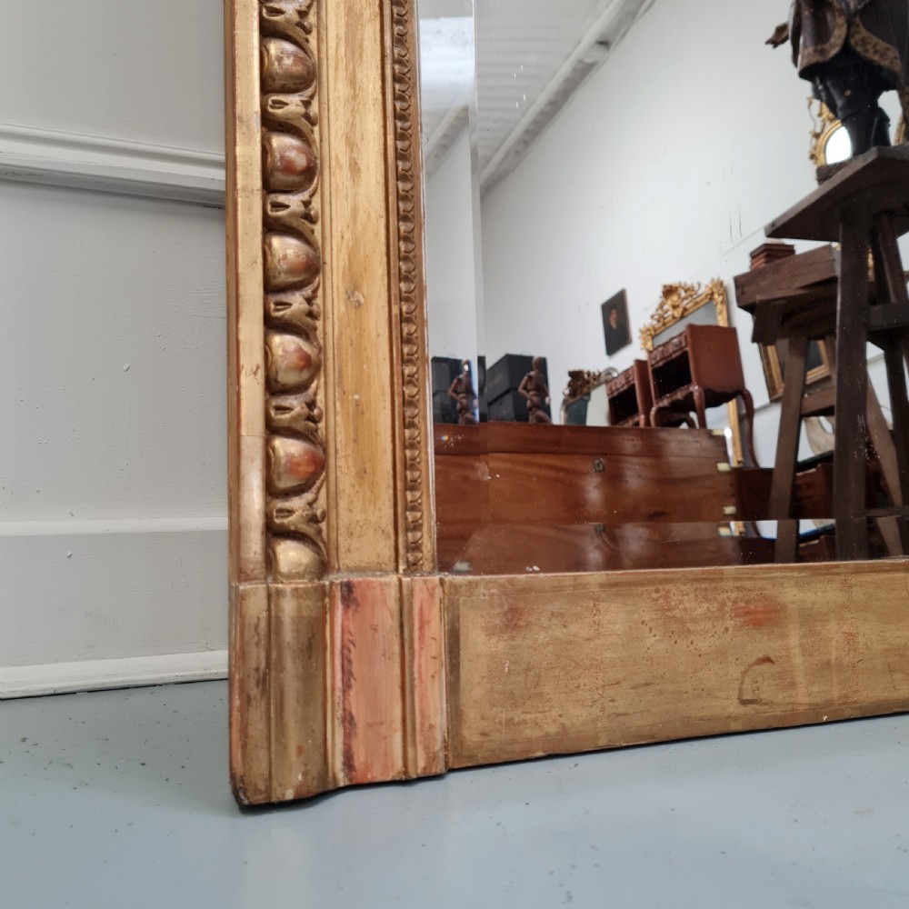 Large Antique French Gilded Mirror c1870  View VII