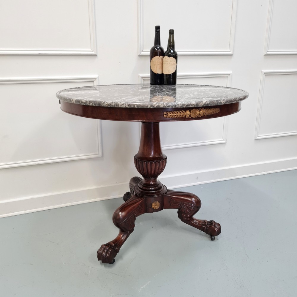 Exceptional Quality Antique French Gueridon Table C1830  View IV