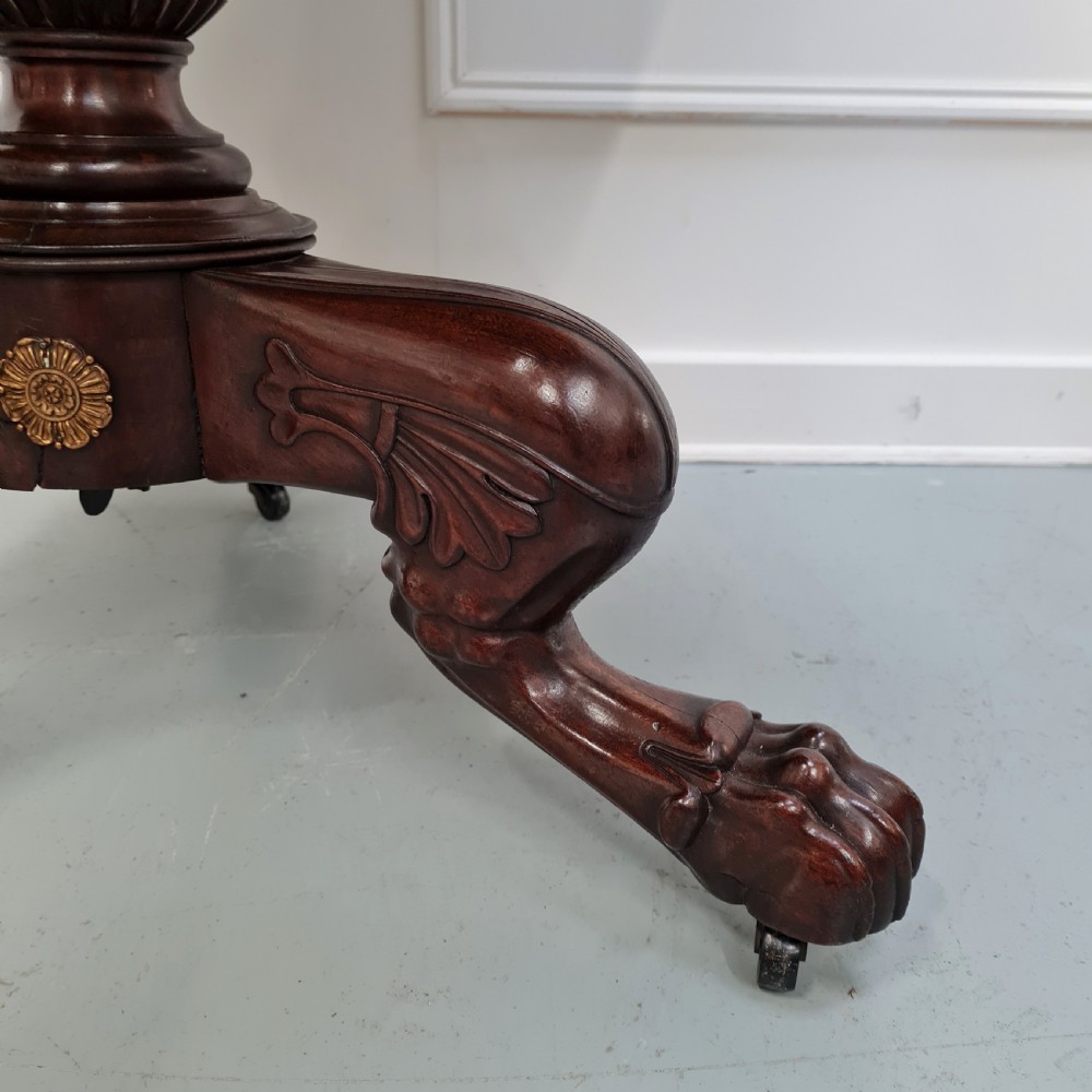 Exceptional Quality Antique French Gueridon Table C1830  View V
