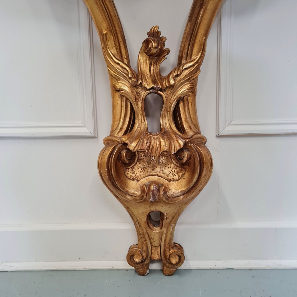 Beautiful French Gilded Console C1870  View V