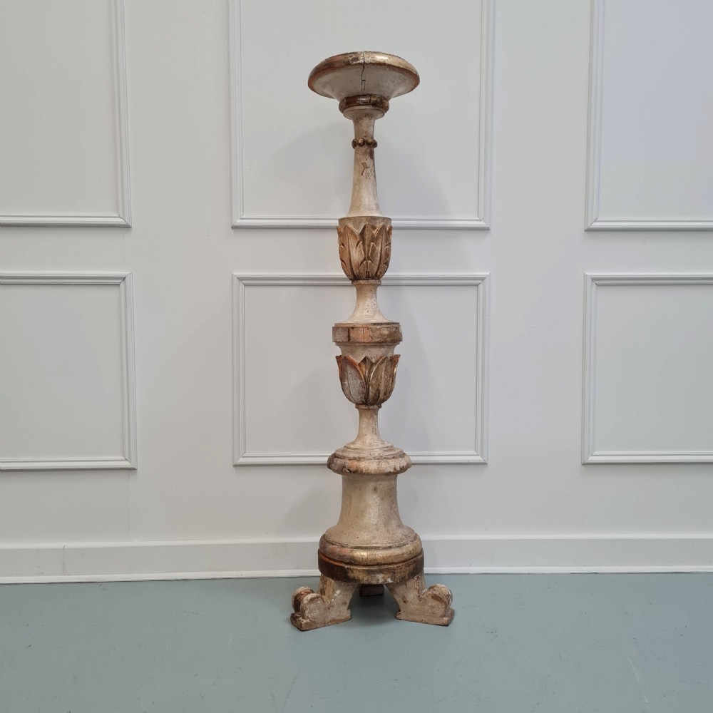 Large Primitive French Candlestick C1770 