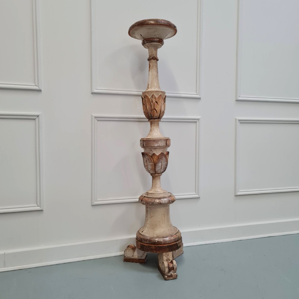 Large Primitive French Candlestick C1770  View IV