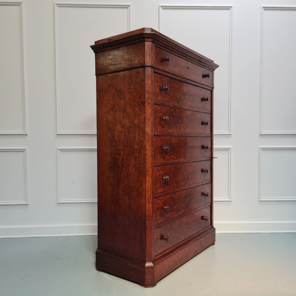 Antique French Collectors or Wellington Chest C1870  View IV