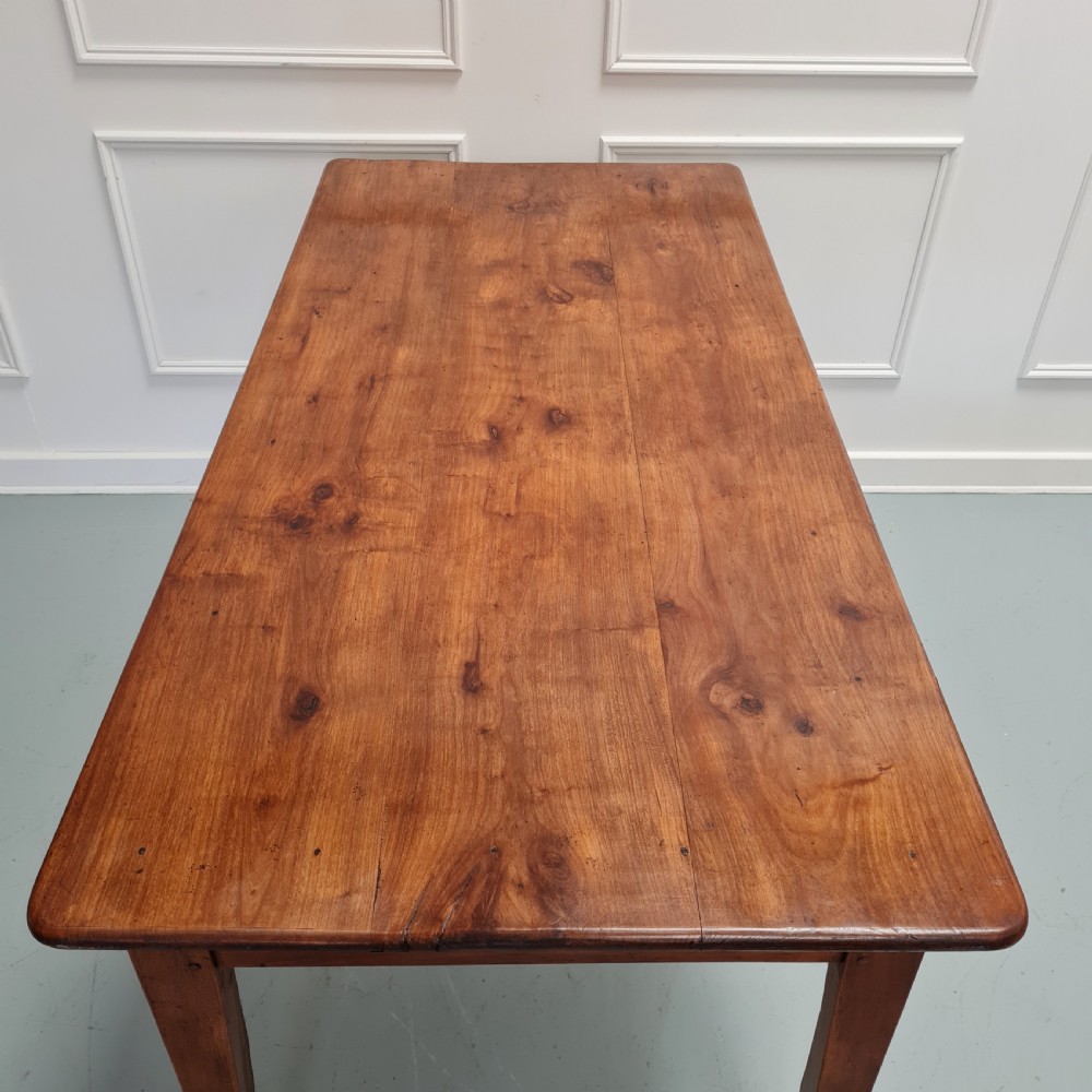 Charming Antique Cherry Farmhouse Table C1840 View III