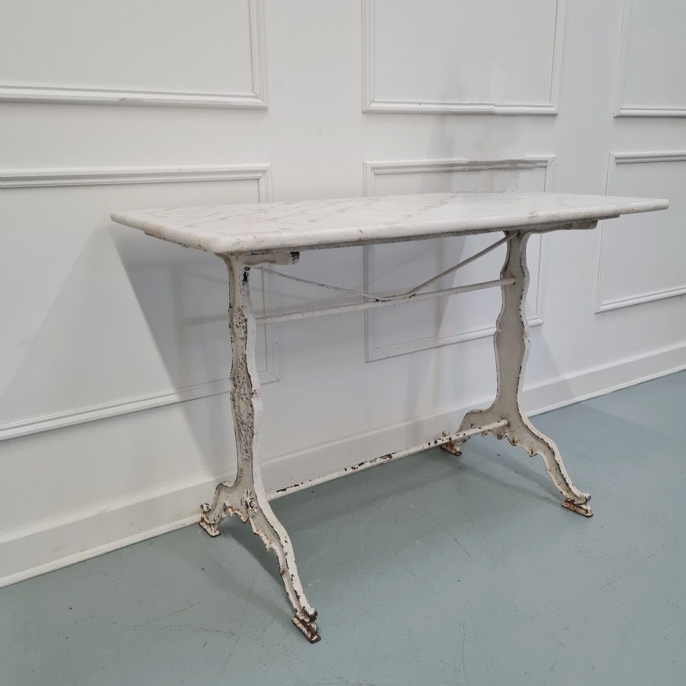 Antique French Cast Iron Bistro Table C1900