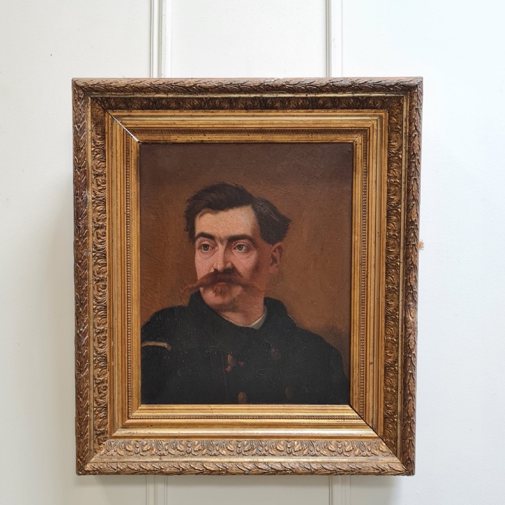 Antique Oil Painting of Gentleman c1890