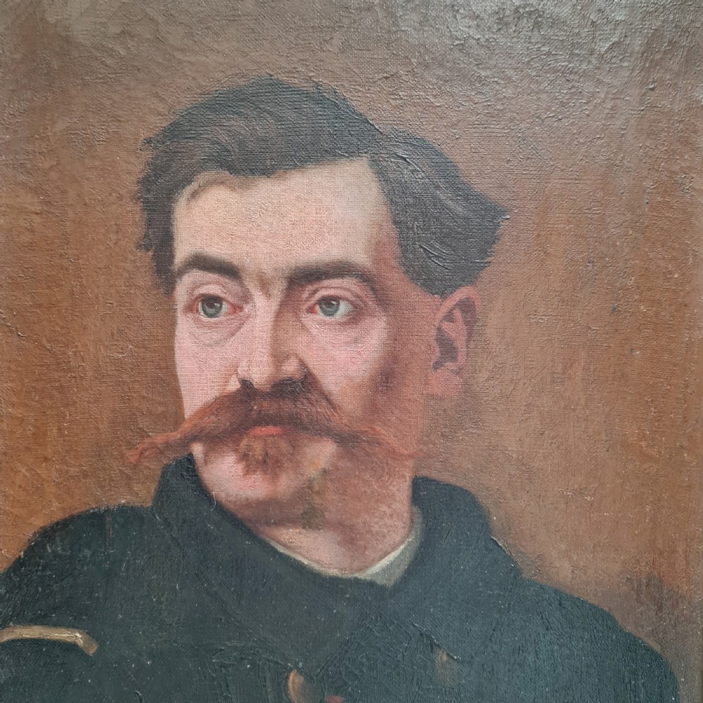 Antique Oil Painting of Gentleman c1890 View II