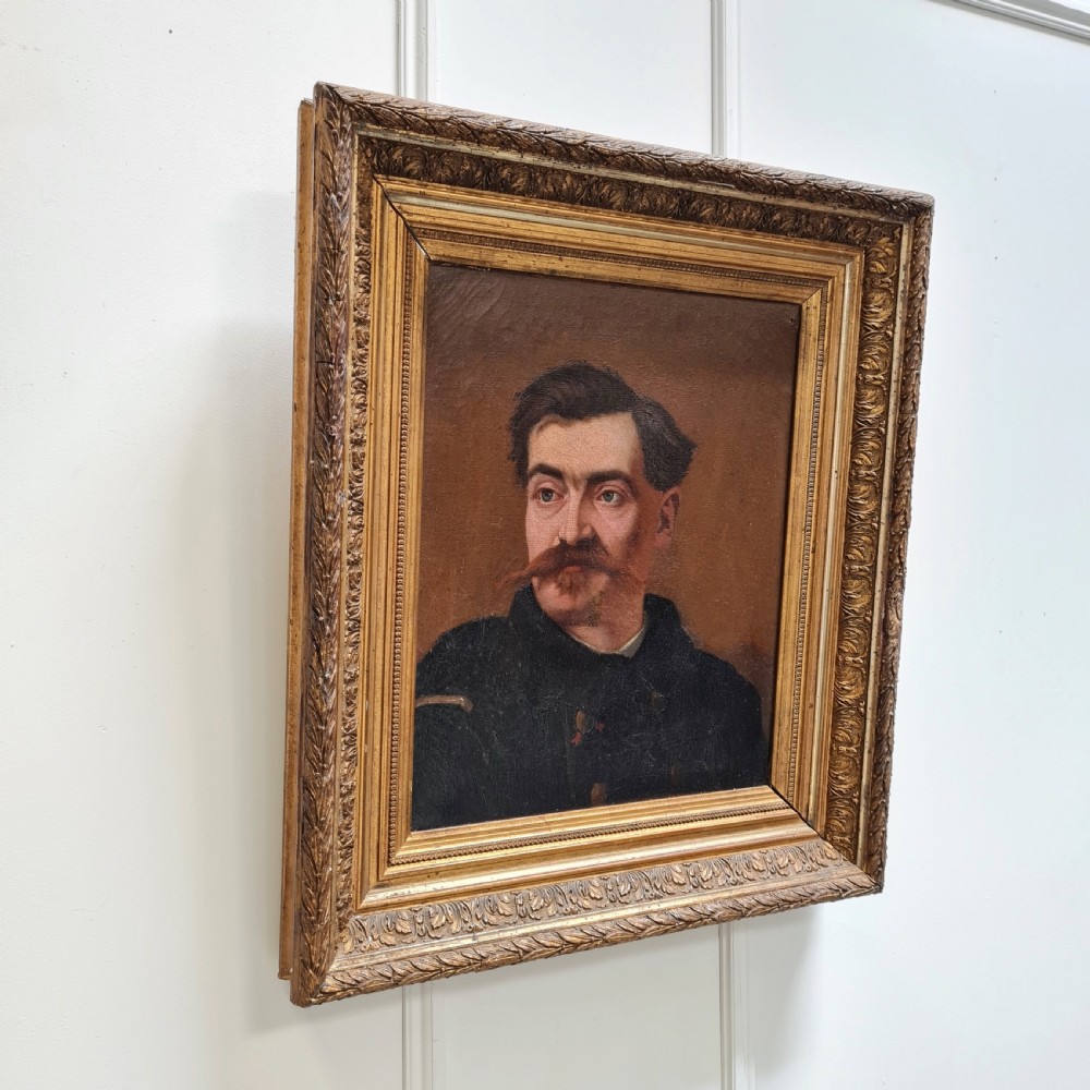 Antique Oil Painting of Gentleman c1890 View III