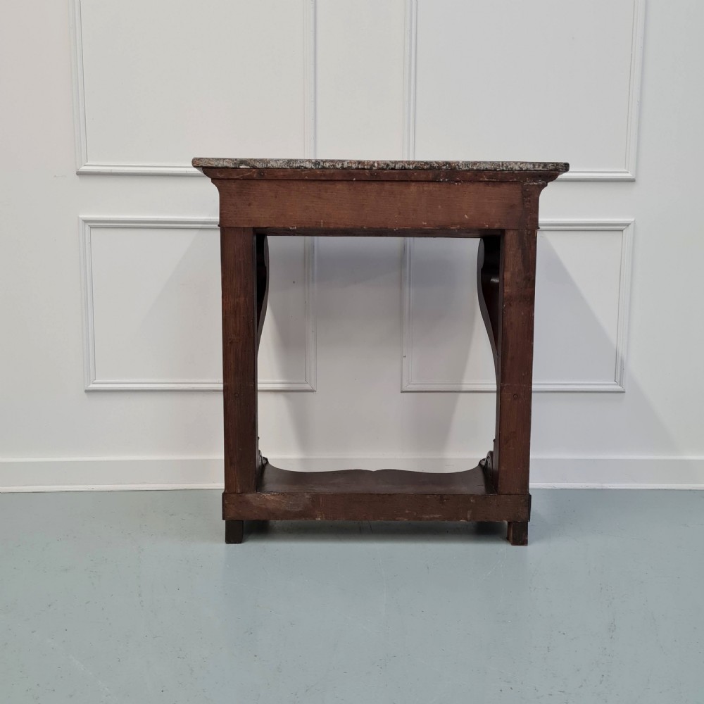 Small French Flame Mahogany Console Table C1830 View VIII