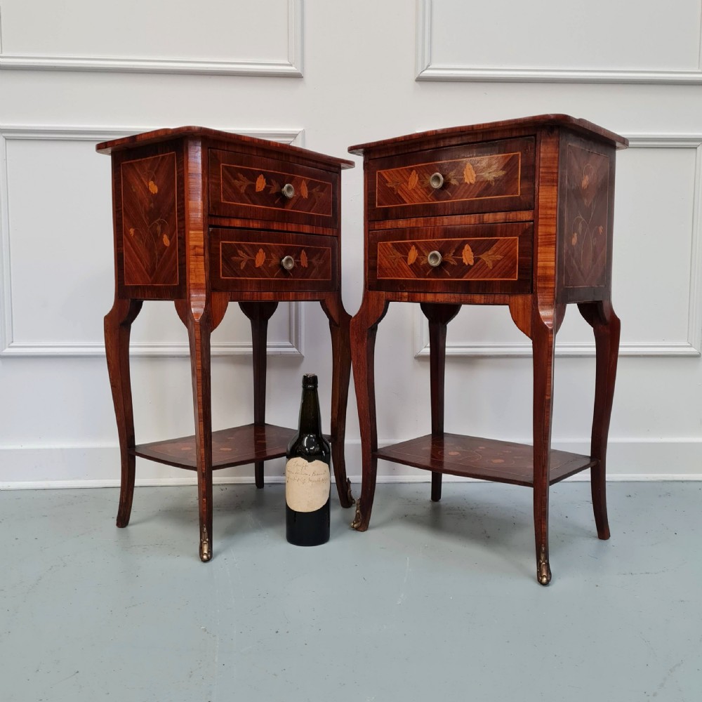 High Quality Antique Italian Side Tables C1920 View II