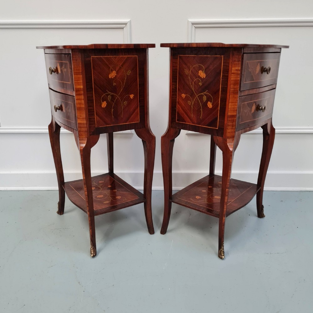 High Quality Antique Italian Side Tables C1920 View V