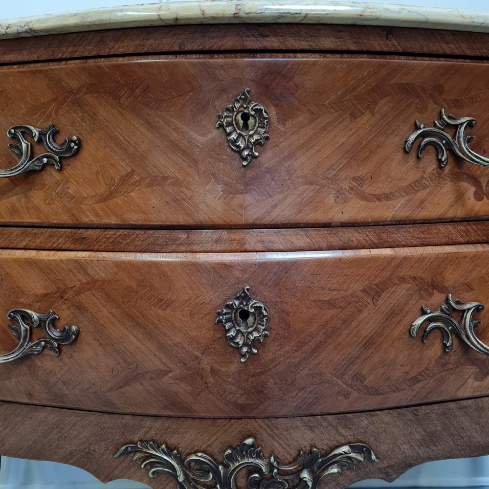 Antique French Inlaid Commode C1930 View IV