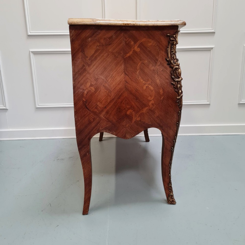 Antique French Inlaid Commode C1930 View VII