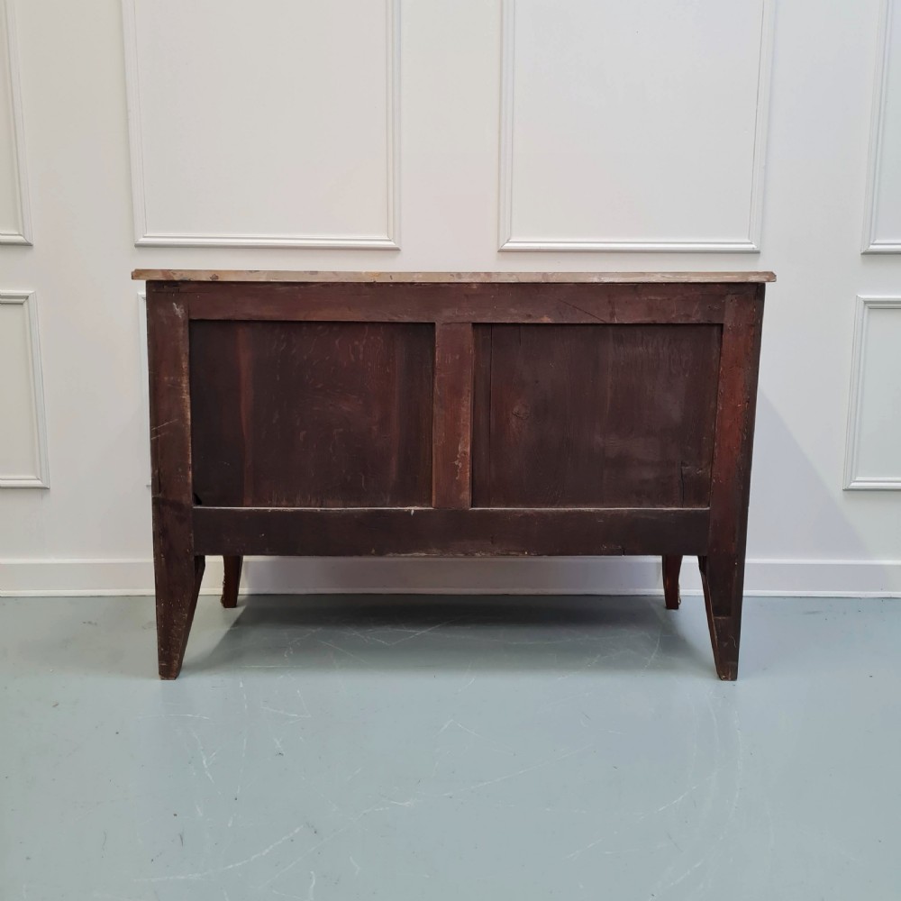 Transitional Style Antique French Variegated Marble Commode C1900 View IV