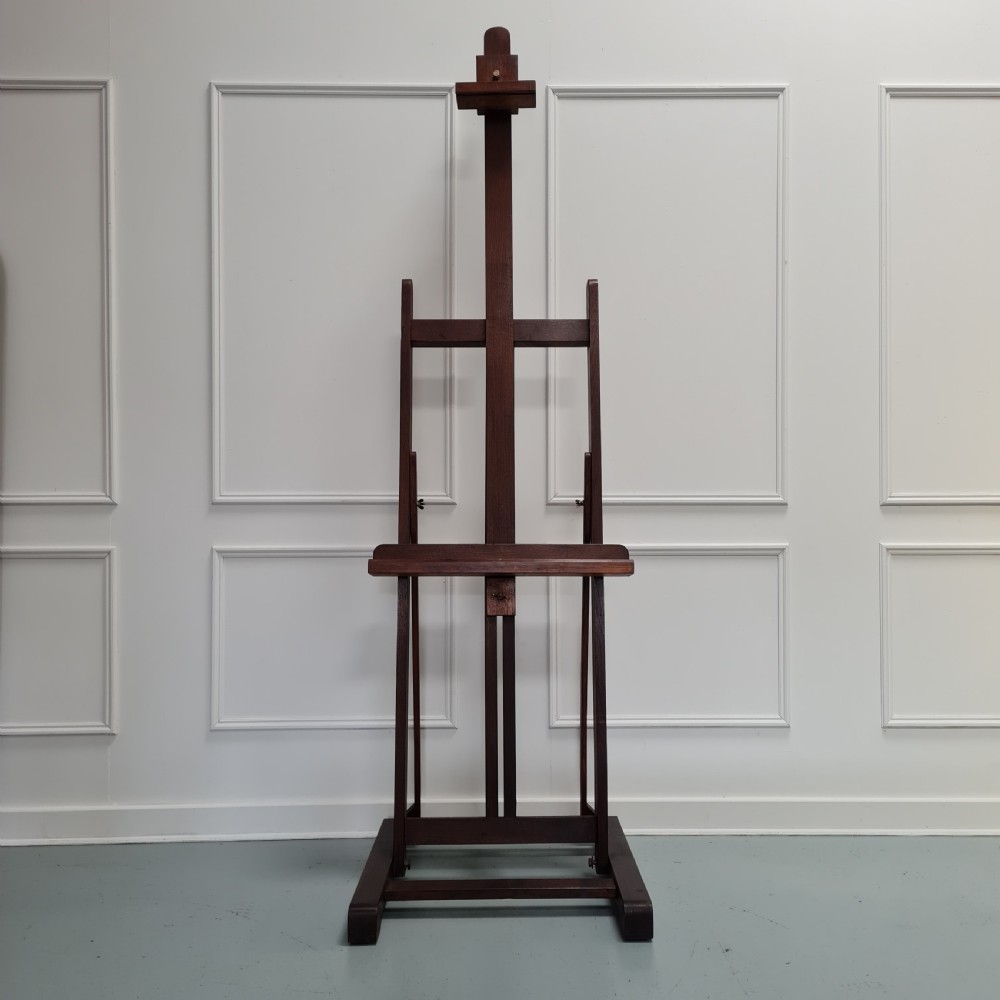 Antique Oak Artist Easel C1930