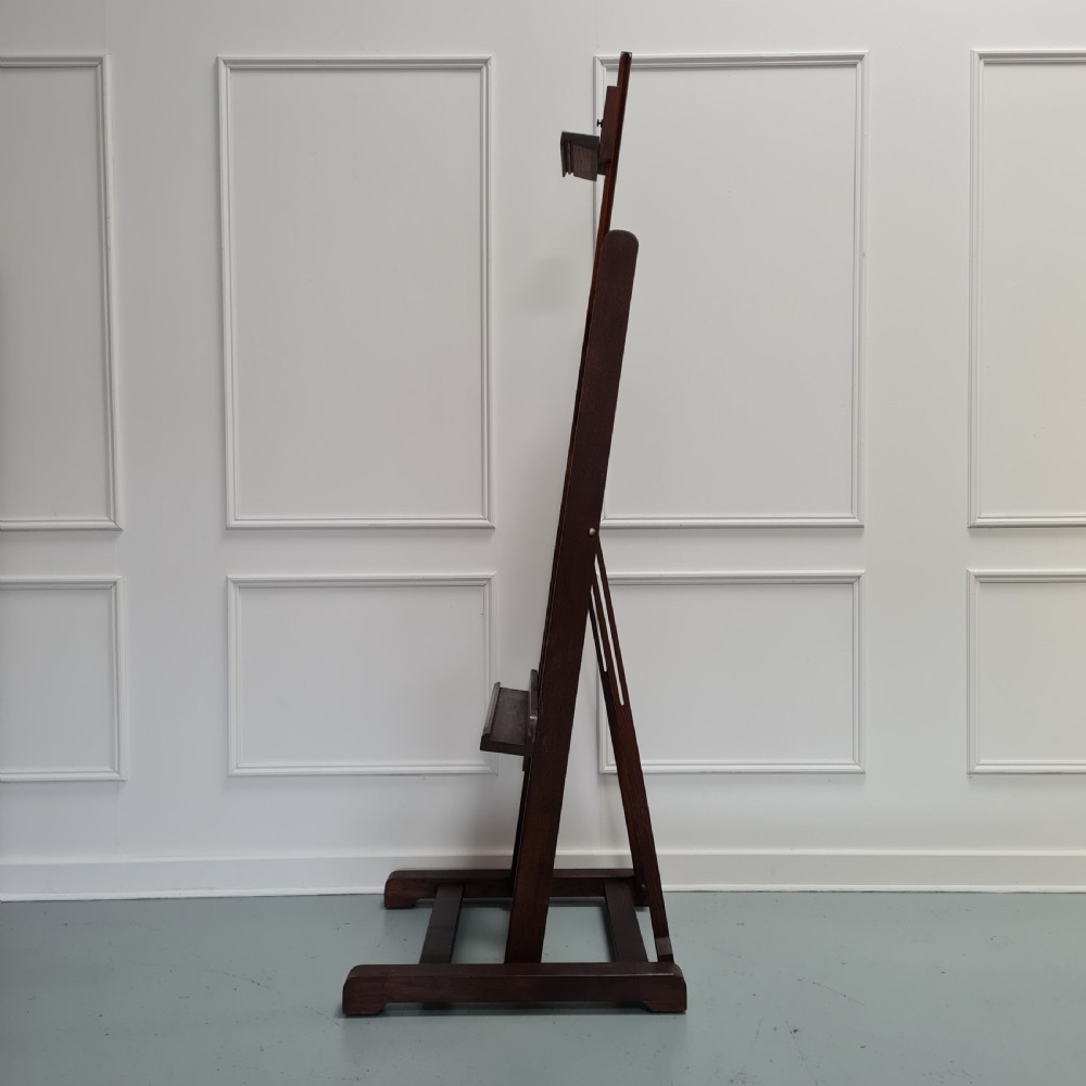 Antique Oak Artist Easel C1930 View III