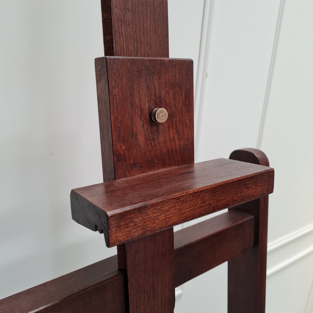 Antique Oak Artist Easel C1930 View IV