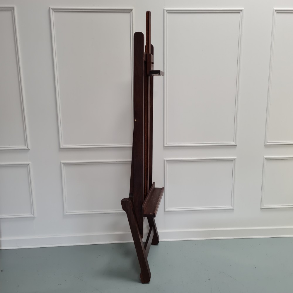 Antique Oak Artist Easel C1930 View V