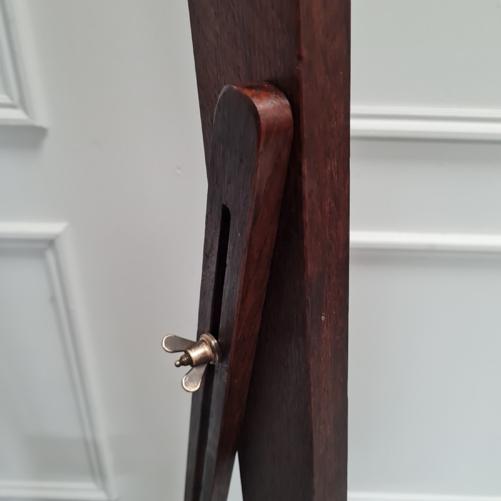 Antique Oak Artist Easel C1930 View VI