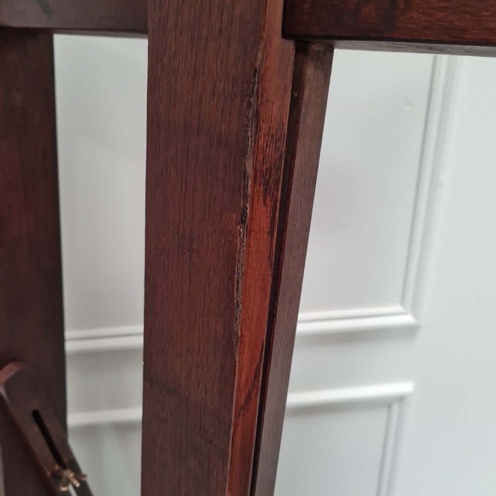 Antique Oak Artist Easel C1930 View VII