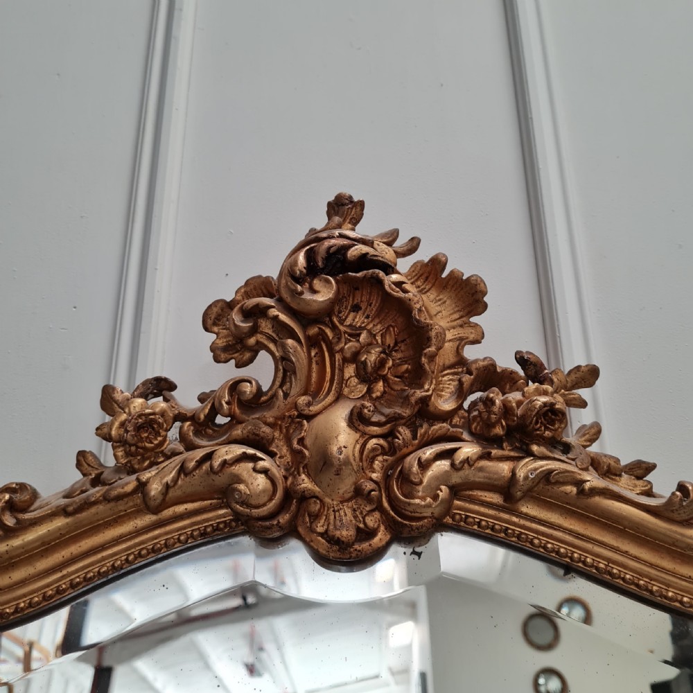 Antique French Gilded Mirror c1900 View III