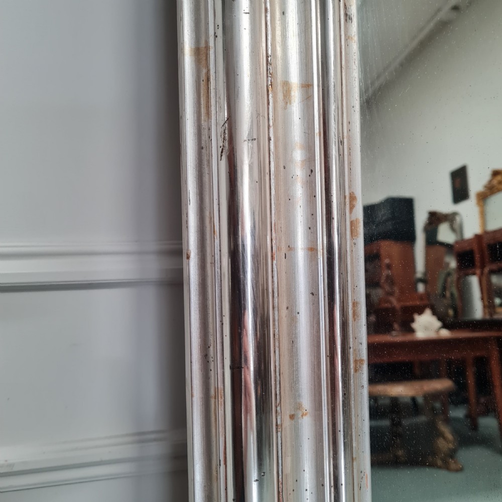Very Large Louis Philippe Antique Silver Mirror c1890 View III