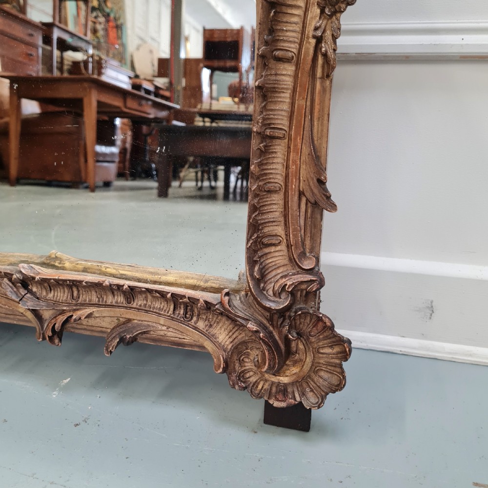 Antique French Gilded Rococo Mirror C1850 View VII