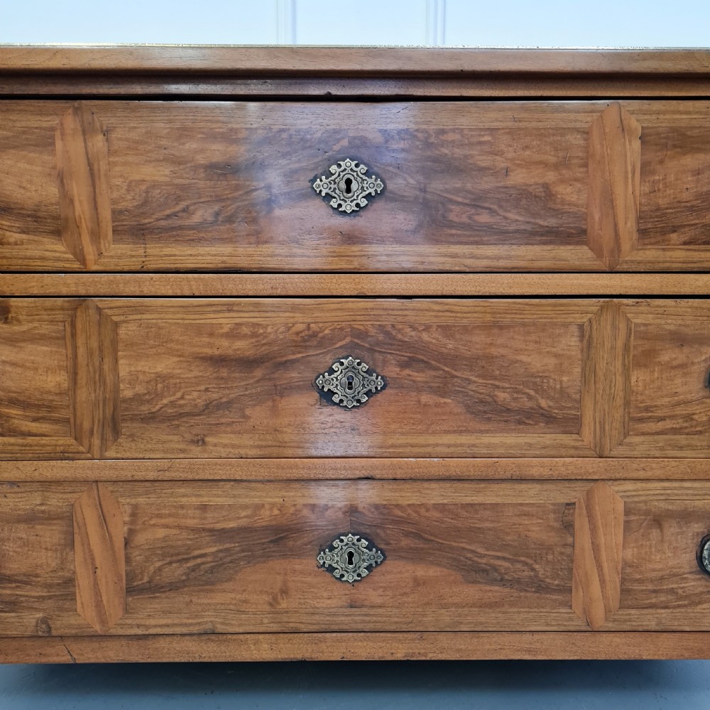 Antique French Walnut Commode c1850 View VIII