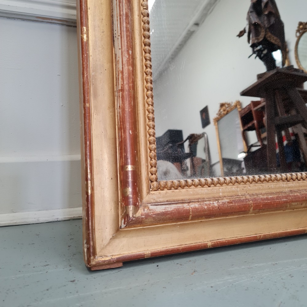 Antique French Gold Louis Philippe Mirror c1890 View II