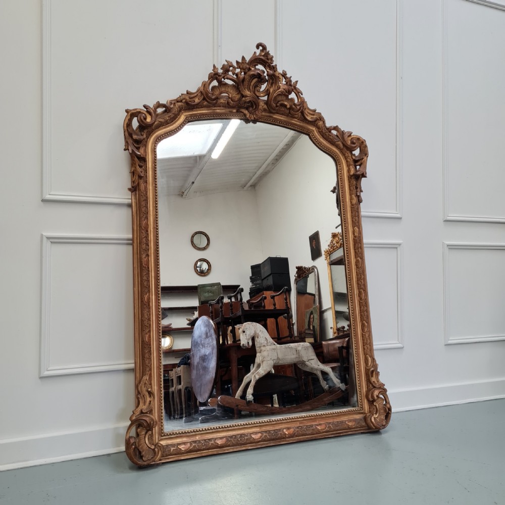 Antique French Gilded Mirror C1860